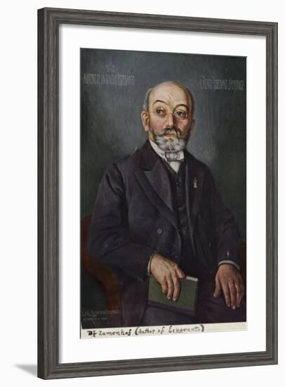 Ludwig Lazarus Zamenhof-null-Framed Giclee Print