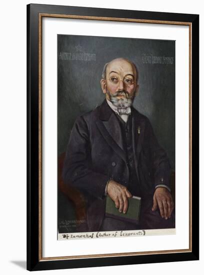 Ludwig Lazarus Zamenhof-null-Framed Giclee Print