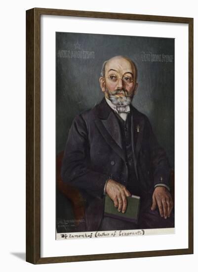 Ludwig Lazarus Zamenhof-null-Framed Giclee Print