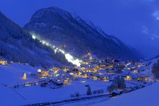 Austria, Ischgl, Local Overview, Winter, by Night,-Ludwig Mallaun-Photographic Print