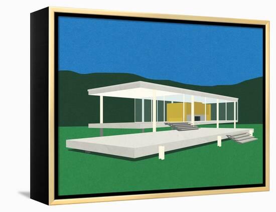 Ludwig Mies Van Der Rohe Farnsworth House-Rosi Feist-Framed Premier Image Canvas