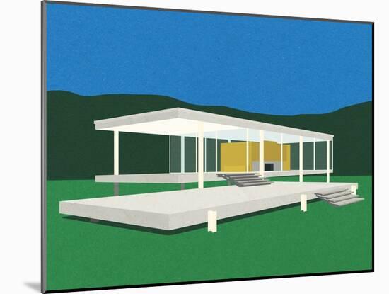 Ludwig Mies Van Der Rohe Farnsworth House-Rosi Feist-Mounted Giclee Print