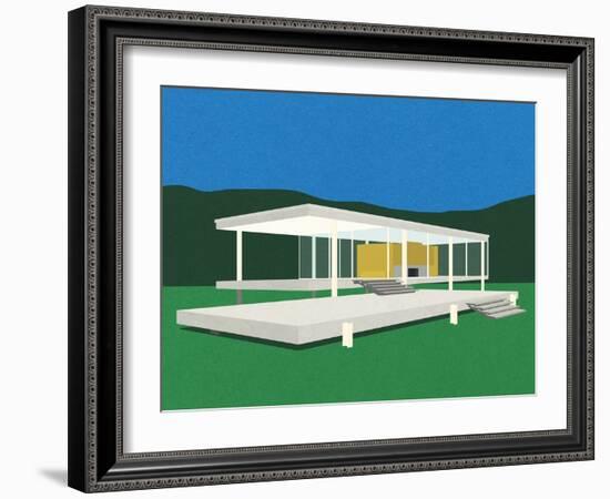 Ludwig Mies Van Der Rohe Farnsworth House-Rosi Feist-Framed Giclee Print