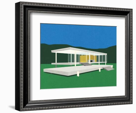 Ludwig Mies Van Der Rohe Farnsworth House-Rosi Feist-Framed Premium Giclee Print