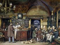 The Greek Cafe in Rome, 1856-Ludwig Passini-Giclee Print