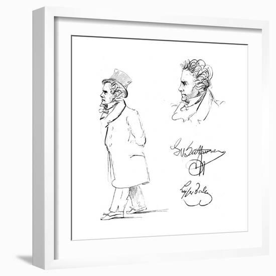 Ludwig Van Beethoven (1770-182), German Composer-null-Framed Giclee Print