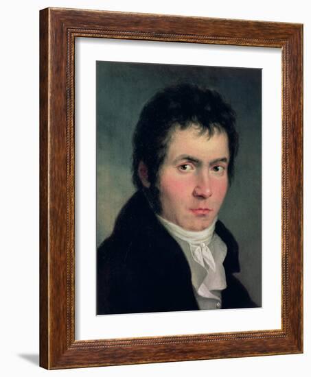 Ludwig Van Beethoven (1770-1827), 1804-Willibrord Joseph Mahler-Framed Giclee Print