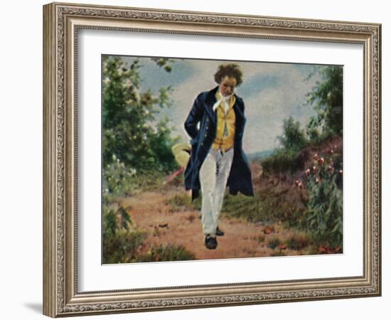 'Ludwig van Beethoven 1770-1827. - Gemälde von Schmid', 1934-Unknown-Framed Giclee Print