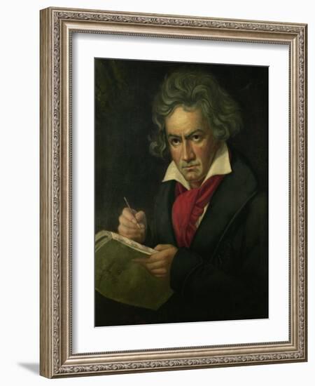 Ludwig van Beethoven (1770-1827)-Joseph Karl Stieler-Framed Giclee Print
