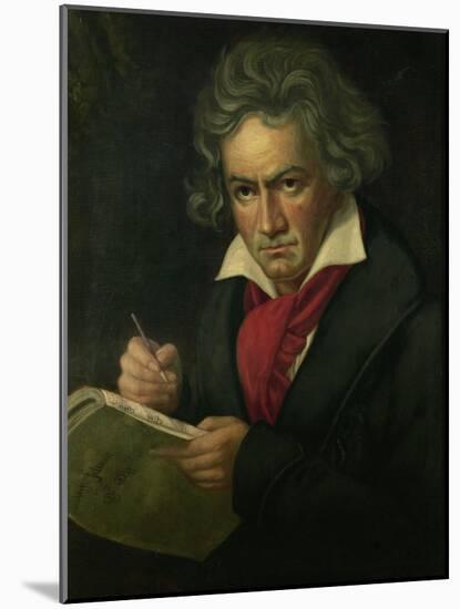 Ludwig van Beethoven (1770-1827)-Joseph Karl Stieler-Mounted Giclee Print