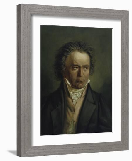 Ludwig Van Beethoven, 1816/1818-Joseph Karl Stieler-Framed Giclee Print