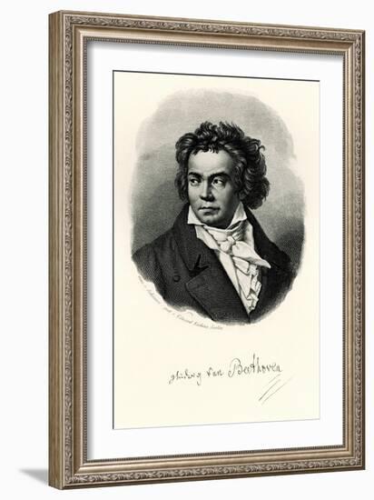 Ludwig Van Beethoven, 1884-90-null-Framed Giclee Print