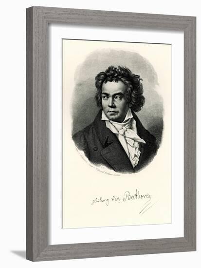 Ludwig Van Beethoven, 1884-90-null-Framed Giclee Print