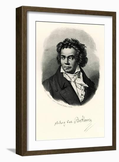 Ludwig Van Beethoven, 1884-90-null-Framed Giclee Print