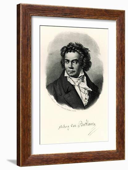 Ludwig Van Beethoven, 1884-90-null-Framed Giclee Print