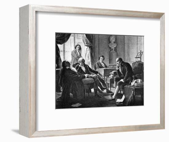 Ludwig van Beethoven and his friends, (1770-1827), German composer, 1909. Artist: Unknown-Unknown-Framed Giclee Print