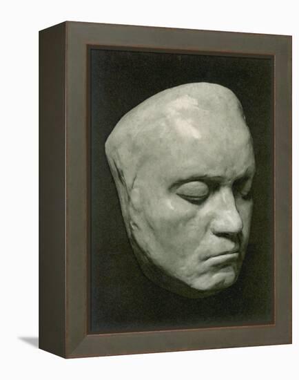 Ludwig Van Beethoven Mask Of The German Composer (42 Years)-null-Framed Premier Image Canvas