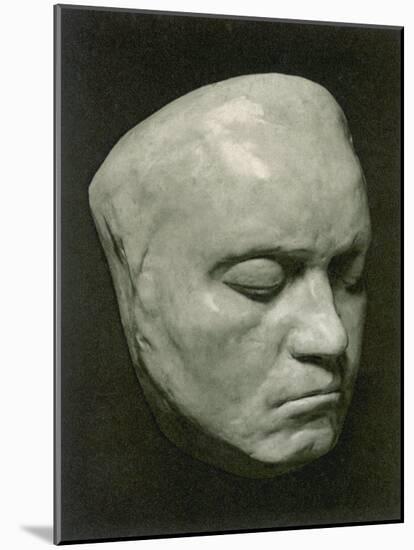 Ludwig Van Beethoven Mask Of The German Composer (42 Years)-null-Mounted Photographic Print