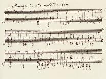 Handwritten Musical Score (Ink on Paper)-Ludwig Van Beethoven-Giclee Print