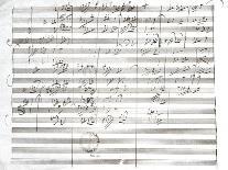 Autograph Score Sheet For the 10th Bagatelle Opus 119-Ludwig Van Beethoven-Giclee Print