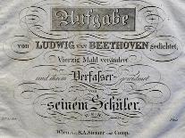 Title Page of Score for Concerto for Piano and Orchestra No 5, Opus 73-Ludwig Van Beethoven-Giclee Print