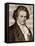 Ludwig Van Beethoven with One of His Manuscripts-null-Framed Premier Image Canvas