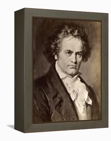 Ludwig Van Beethoven-null-Framed Premier Image Canvas