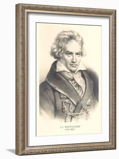 Ludwig Von Beethoven-null-Framed Art Print