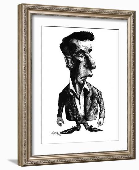 Ludwig Wittgenstein, Caricature-Gary Gastrolab-Framed Photographic Print
