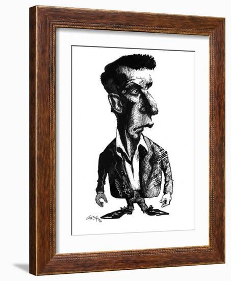 Ludwig Wittgenstein, Caricature-Gary Gastrolab-Framed Photographic Print