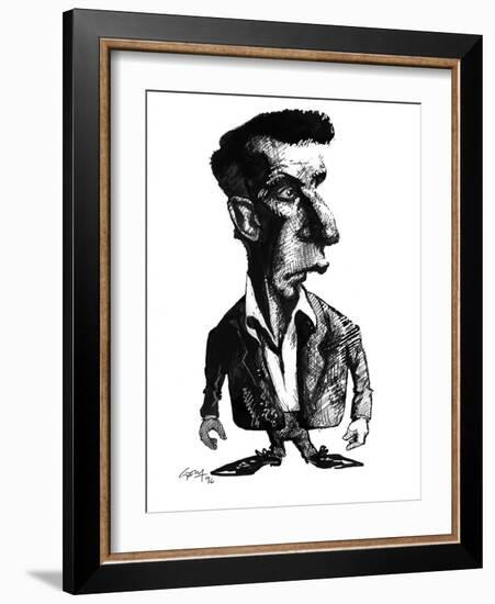 Ludwig Wittgenstein, Caricature-Gary Gastrolab-Framed Photographic Print