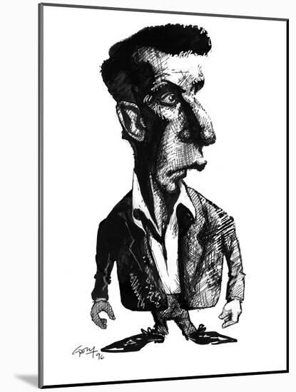 Ludwig Wittgenstein, Caricature-Gary Gastrolab-Mounted Photographic Print