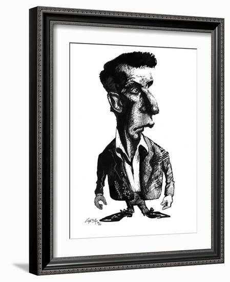 Ludwig Wittgenstein, Caricature-Gary Gastrolab-Framed Photographic Print