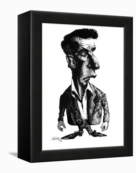 Ludwig Wittgenstein, Caricature-Gary Gastrolab-Framed Premier Image Canvas