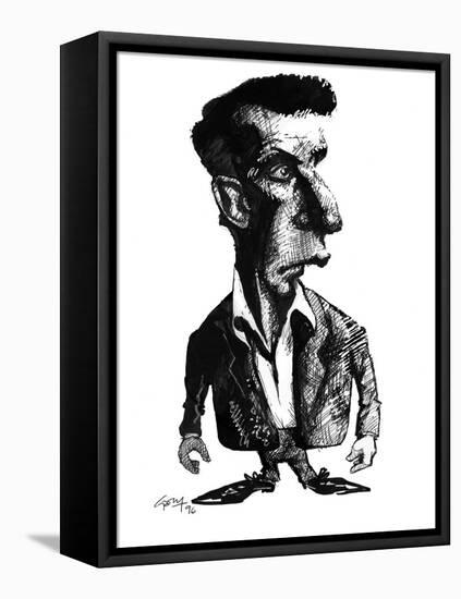 Ludwig Wittgenstein, Caricature-Gary Gastrolab-Framed Premier Image Canvas