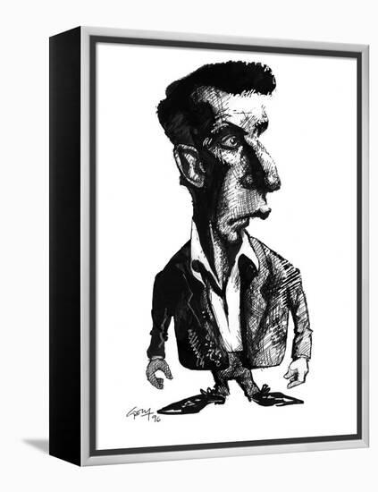 Ludwig Wittgenstein, Caricature-Gary Gastrolab-Framed Premier Image Canvas