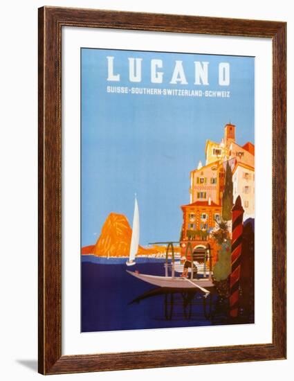 Lugano-Daniele Buzzi-Framed Art Print