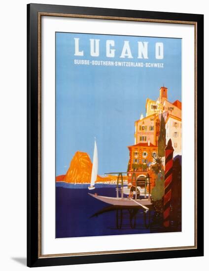 Lugano-Daniele Buzzi-Framed Art Print