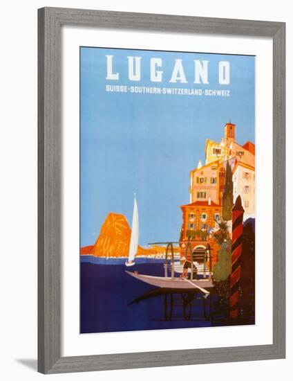 Lugano-Daniele Buzzi-Framed Art Print