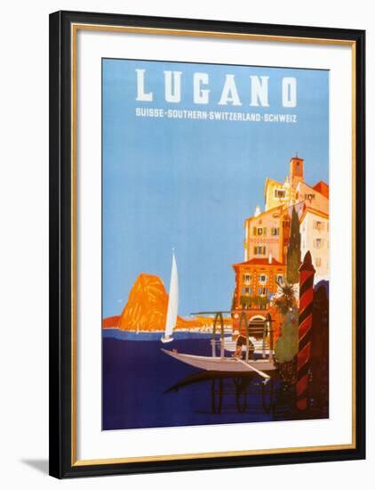Lugano-Daniele Buzzi-Framed Art Print