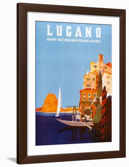 Lugano-Daniele Buzzi-Framed Art Print