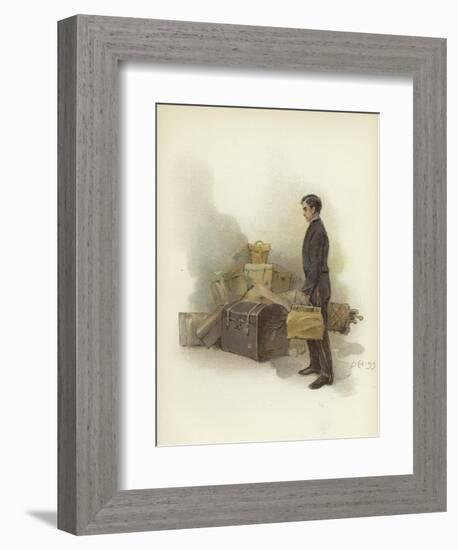 Luggage Boy at Claridge's Hotel, London-Dudley Hardy-Framed Giclee Print