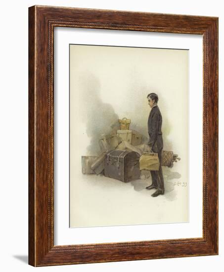 Luggage Boy at Claridge's Hotel, London-Dudley Hardy-Framed Giclee Print