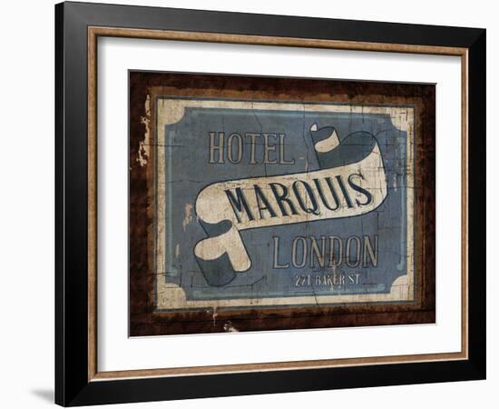 Luggage Label II-Marco Fabiano-Framed Art Print