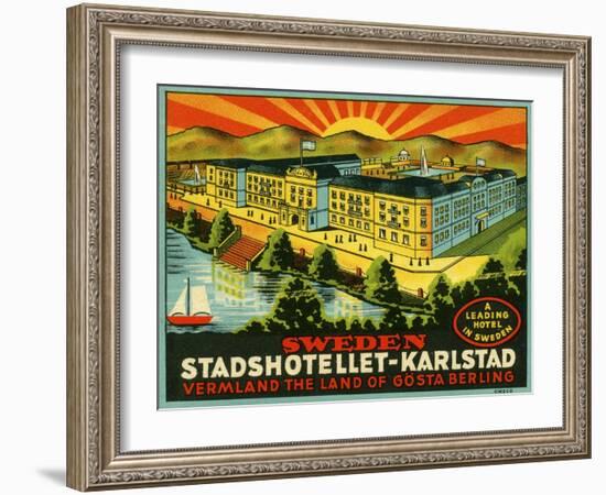 Luggage Stadshotellet-Karlstad-null-Framed Giclee Print