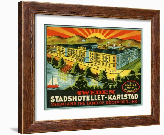 Luggage Stadshotellet-Karlstad-null-Framed Giclee Print