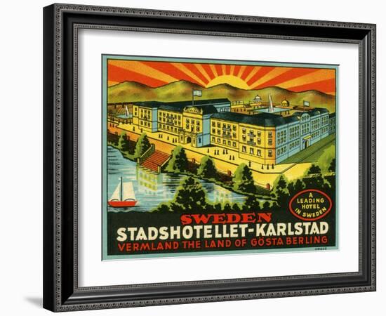 Luggage Stadshotellet-Karlstad-null-Framed Giclee Print