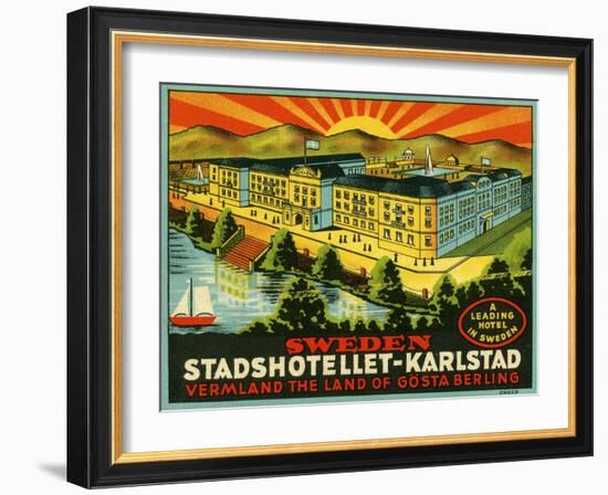 Luggage Stadshotellet-Karlstad-null-Framed Giclee Print