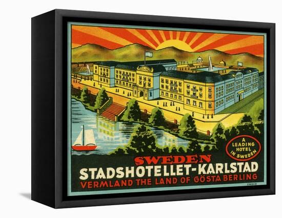 Luggage Stadshotellet-Karlstad-null-Framed Premier Image Canvas