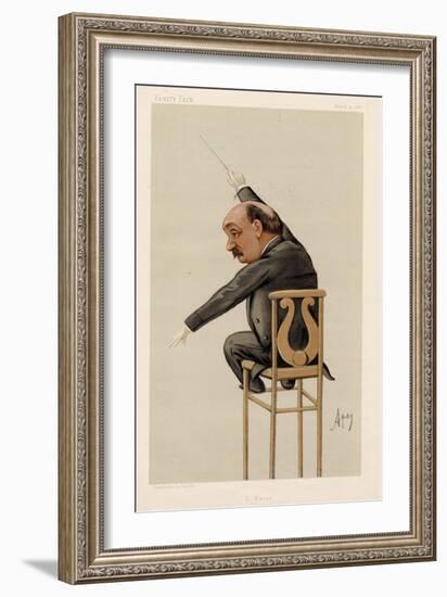 Luigi Arditi - Il Bacio cartoon in Vanity Fair-Carlo Pellegrini-Framed Giclee Print